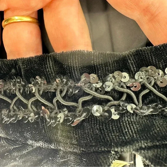 Gunne Sax vintage 80s Jessica McClintock drop-waist velvet Flapper Dress - Picture 8 of 11